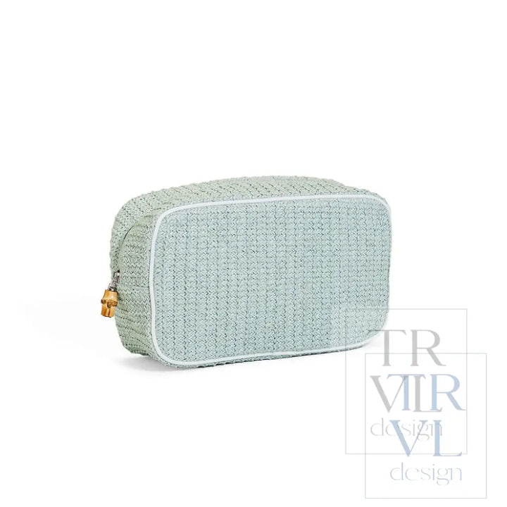 COASTAL STRAW GO GLAM - SEAGLASS - Cosmetic &amp; Toiletry Bags