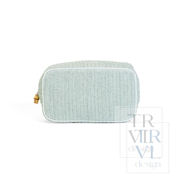 COASTAL STRAW GO GLAM - SEAGLASS - Cosmetic &amp; Toiletry Bags
