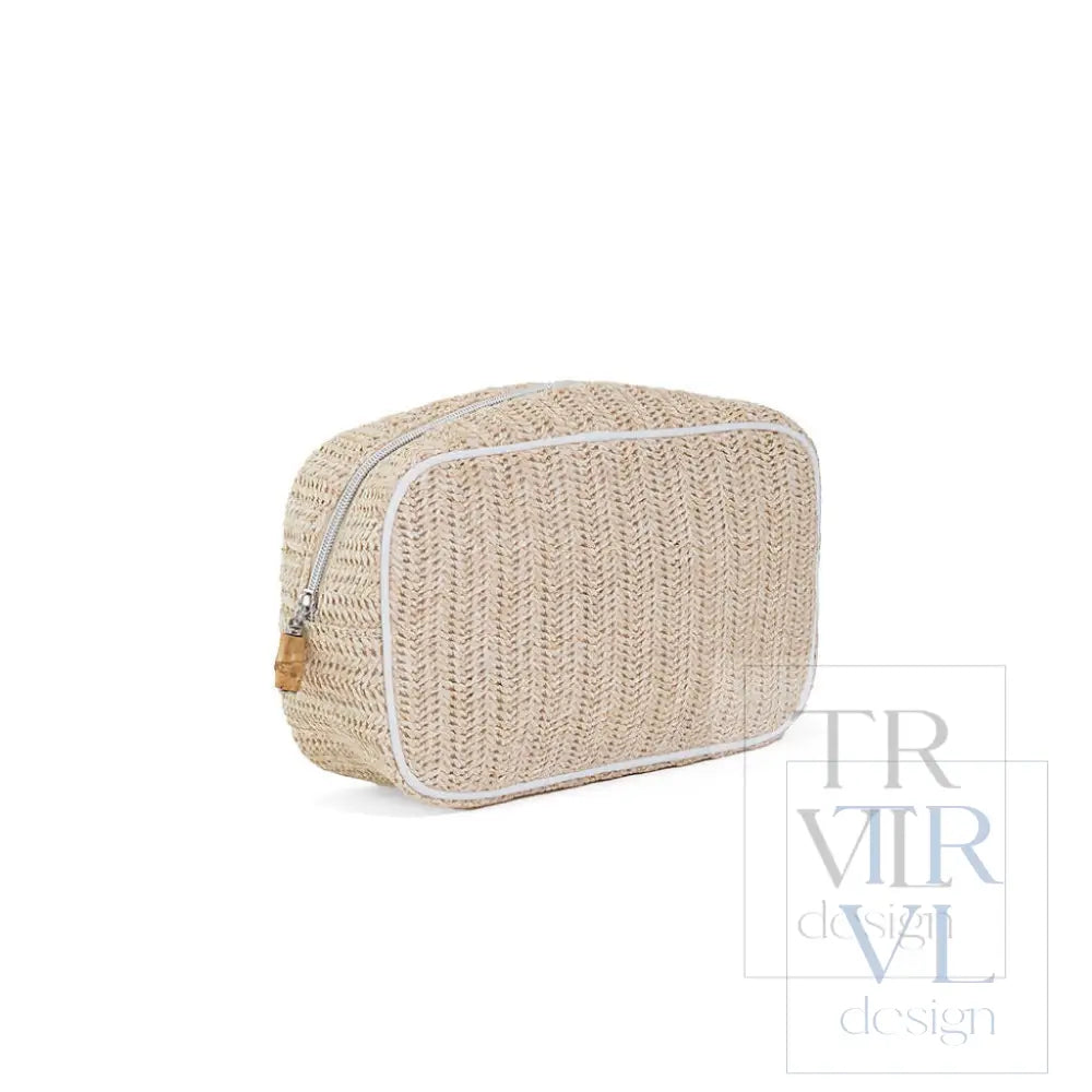 COASTAL STRAW GO GLAM - SAND - Cosmetic &amp; Toiletry Bags