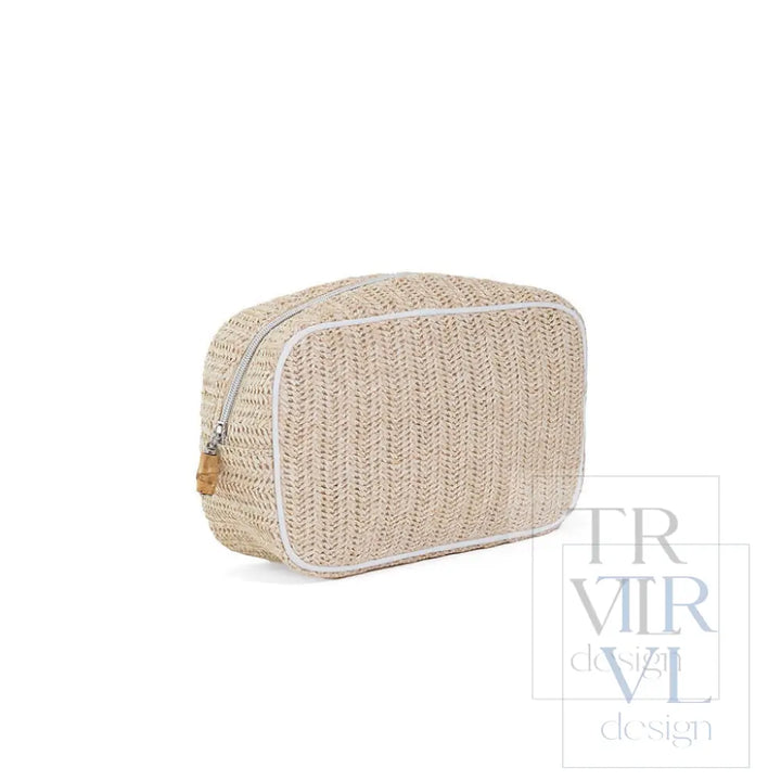 COASTAL STRAW GO GLAM - SAND - Cosmetic &amp; Toiletry Bags