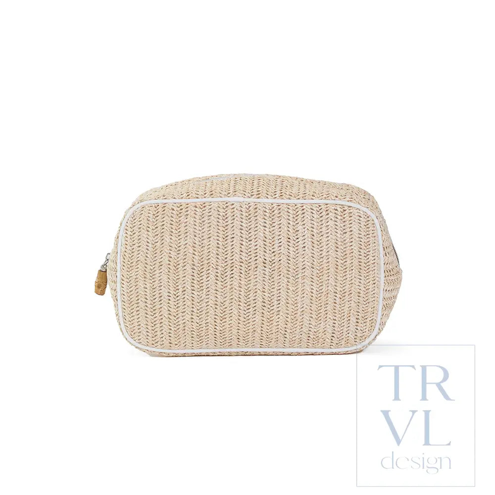 Cosmetic Bag - Go Glam - Coastal Straw - Cosmetic & Toiletry Bags