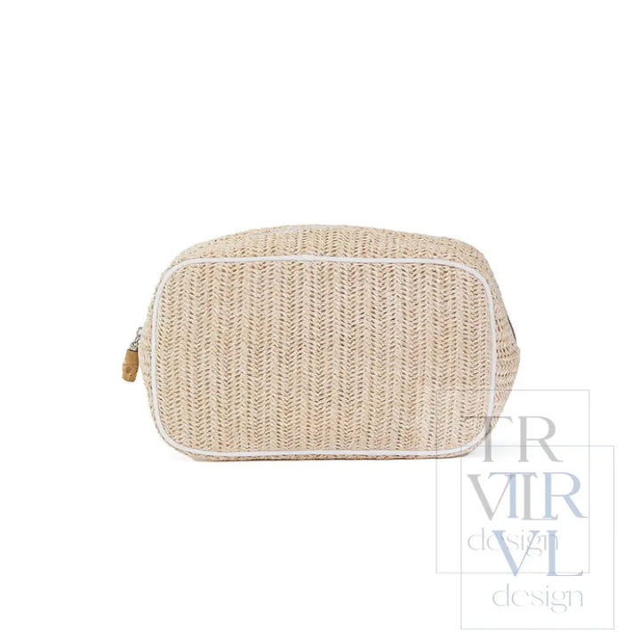 COASTAL STRAW GO GLAM - SAND - Cosmetic &amp; Toiletry Bags