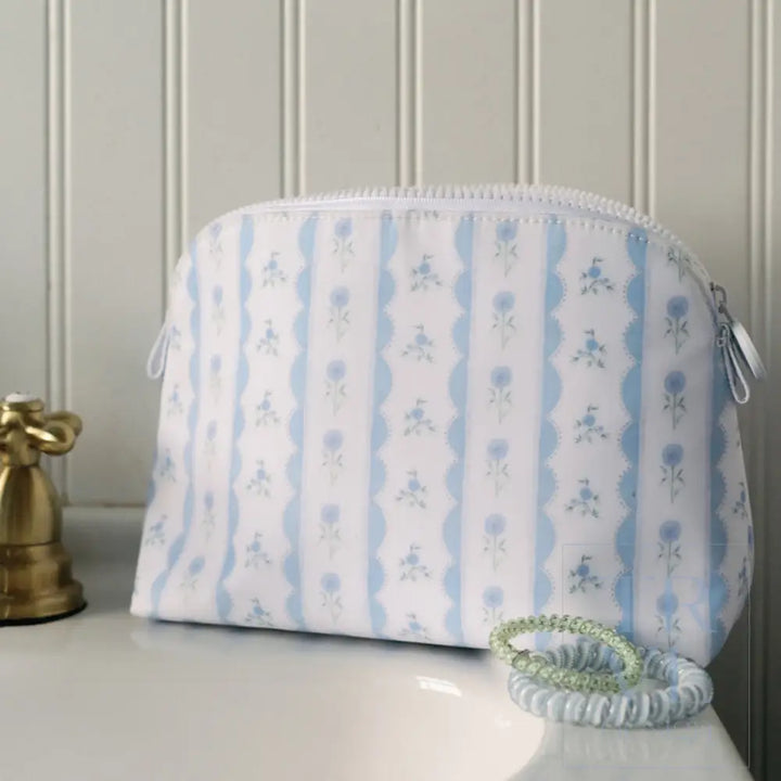 GOODIE COSMETIC BAG - RIBBON FLORAL PINK - Cosmetic &amp; Toiletry Bags