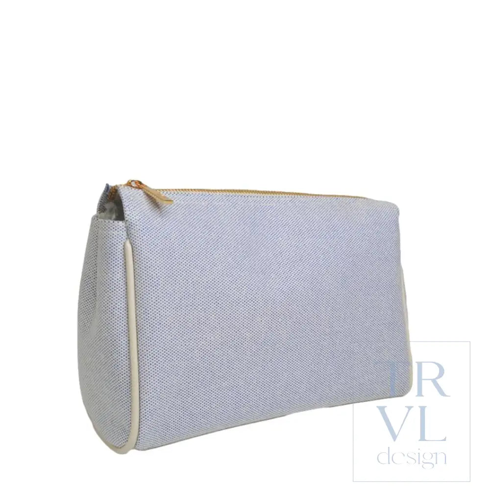 LUXE LINEN - MEDIUM VOYAGE - ADMIRAL BLUE - Cosmetic & Toiletry Bags