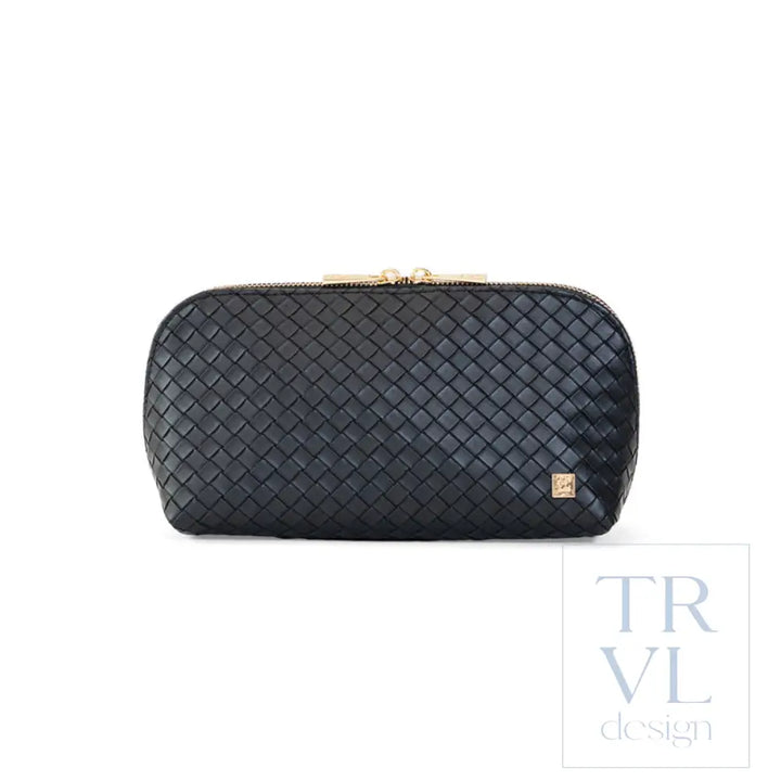 Cosmetic Bag Set - Duo Case - Woven Jet - Cosmetic & Toiletry Bags