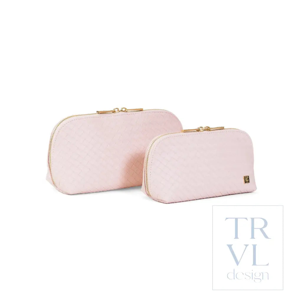 Cosmetic Bag Set - Duo Case - Woven Shell - Cosmetic & Toiletry Bags