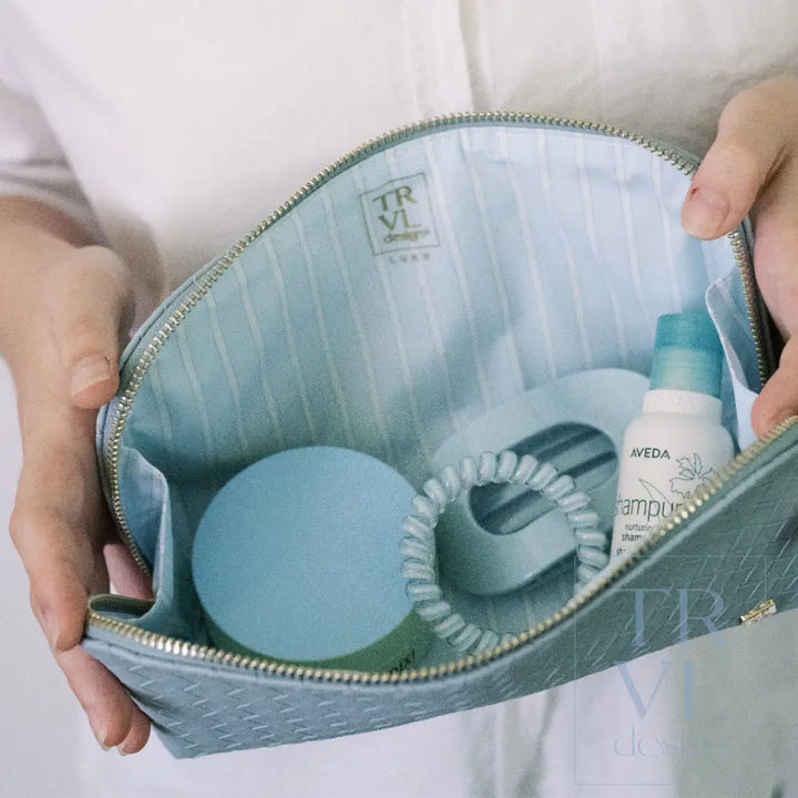 Cosmetic Bag Set - Duo Case - Woven Surf - Cosmetic & Toiletry Bags
