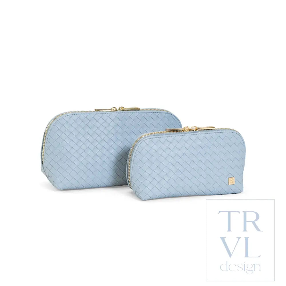 Cosmetic Bag Set - Duo Case - Woven Surf - Cosmetic & Toiletry Bags