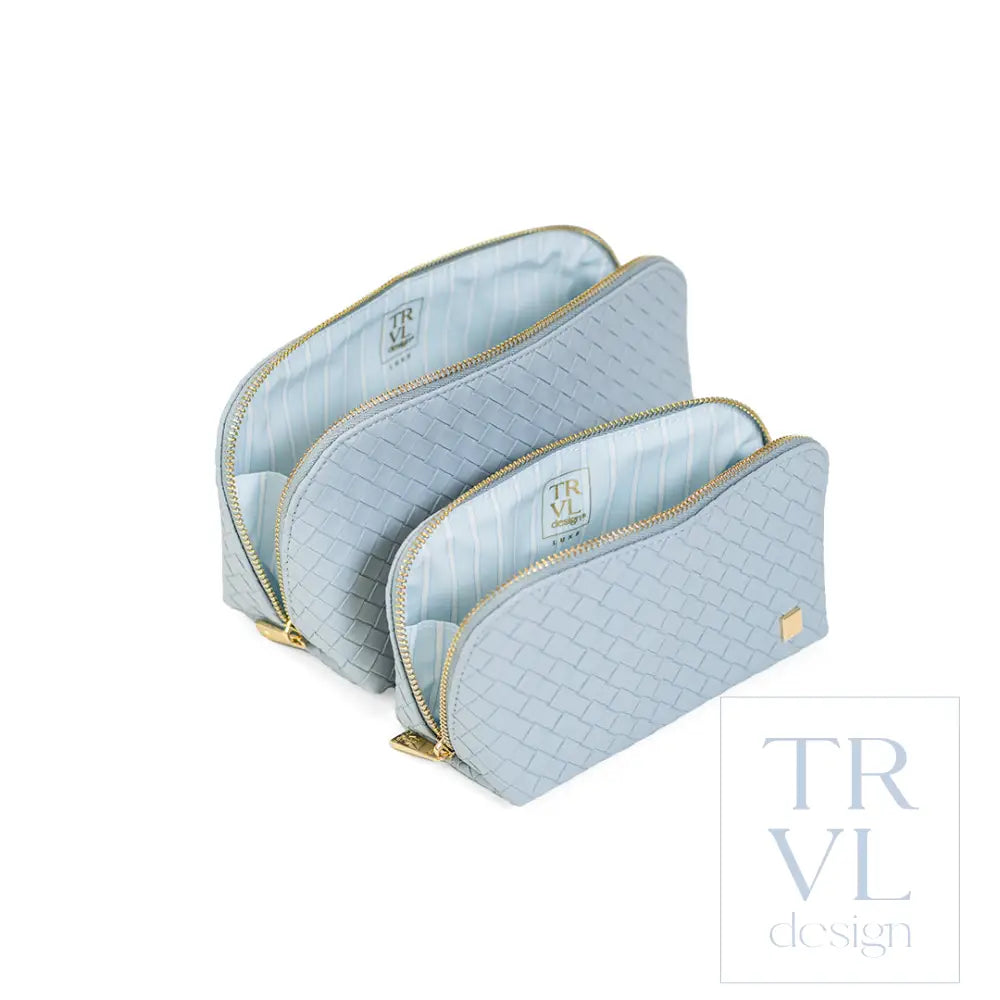 Cosmetic Bag Set - Duo Case - Woven Surf - Cosmetic & Toiletry Bags
