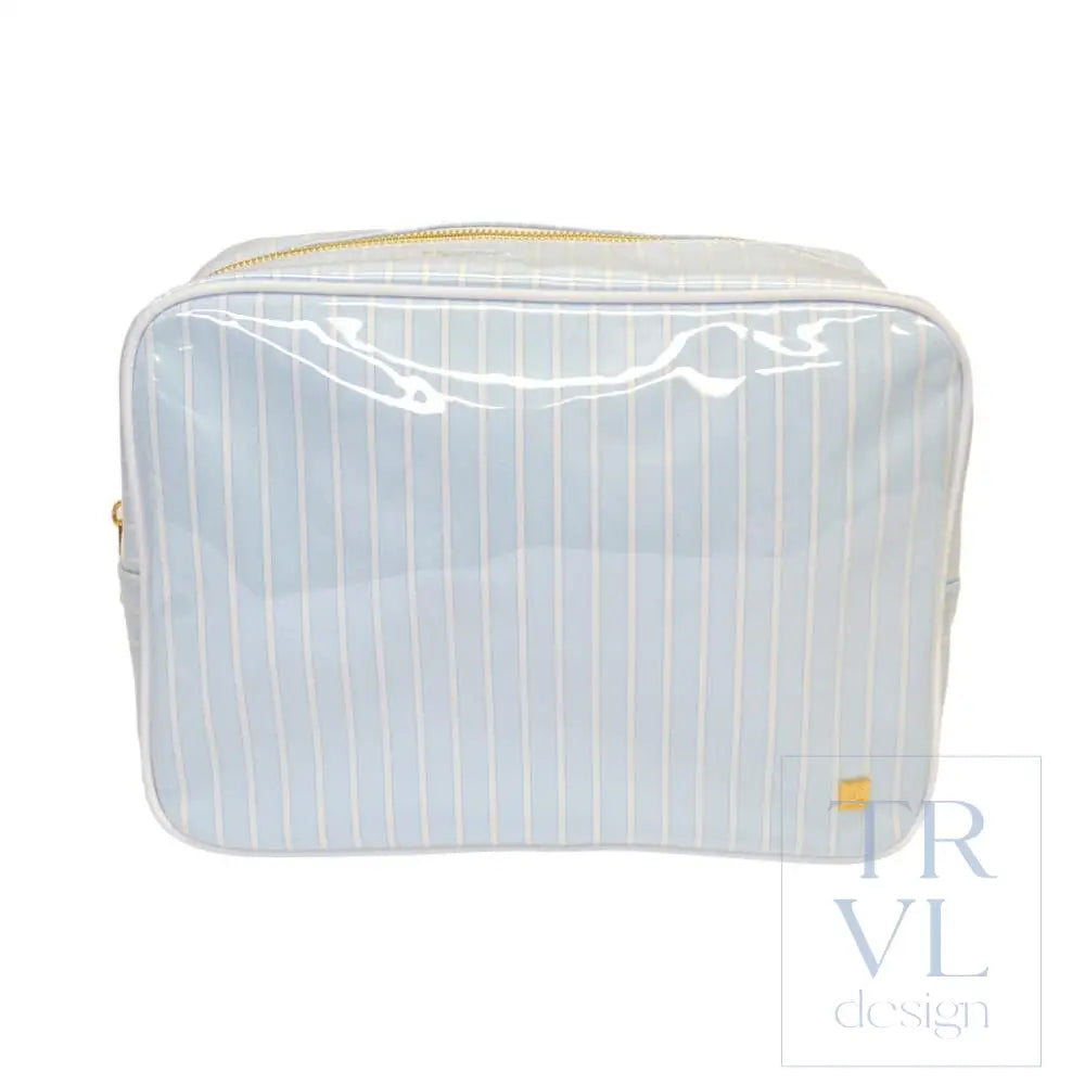 LUXE GLOSS OVERLAY XL GLAM + GO GLAM COASTAL SET - SKY STRIPE - Cosmetic & Toiletry Bags