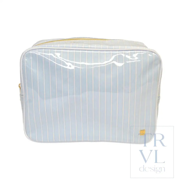 LUXE GLOSS OVERLAY XL GLAM + GO GLAM COASTAL SET - SKY STRIPE - Cosmetic & Toiletry Bags