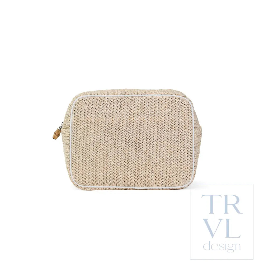 Cosmetic Bag - XL Glam - Coastal Straw Sand - Cosmetic & Toiletry Bags