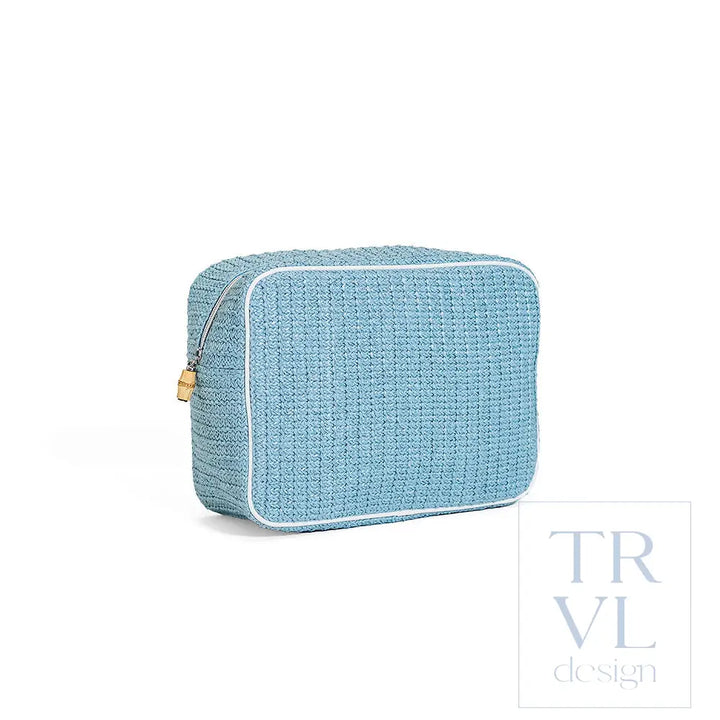 COASTAL STRAW XL GLAM - SURF - Cosmetic & Toiletry Bags