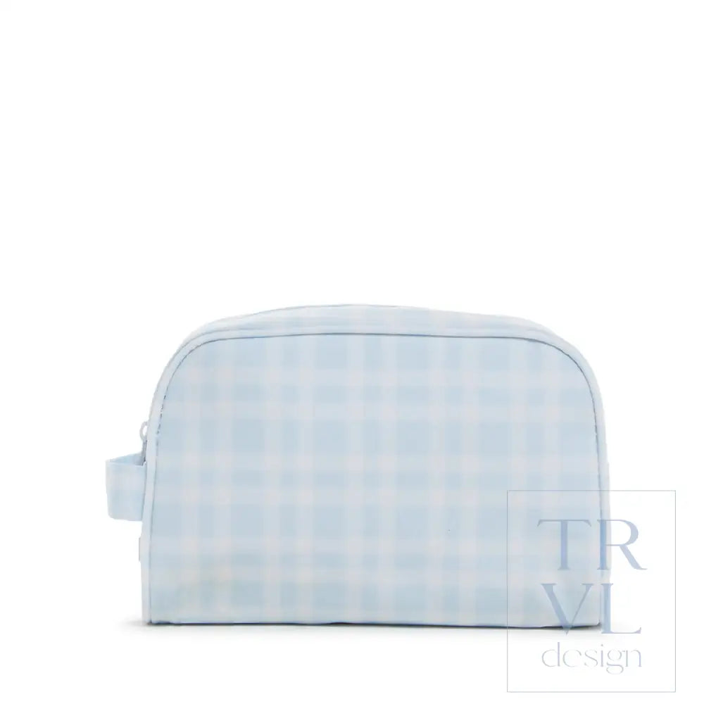 Stow It - Pimlico Plaid Blue Dopp Bag Cosmetic &amp; Toiletry Bags
