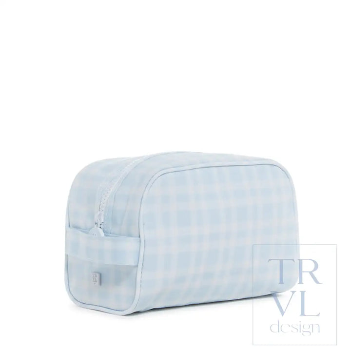 Stow It - Pimlico Plaid Blue Dopp Bag Cosmetic & Toiletry Bags