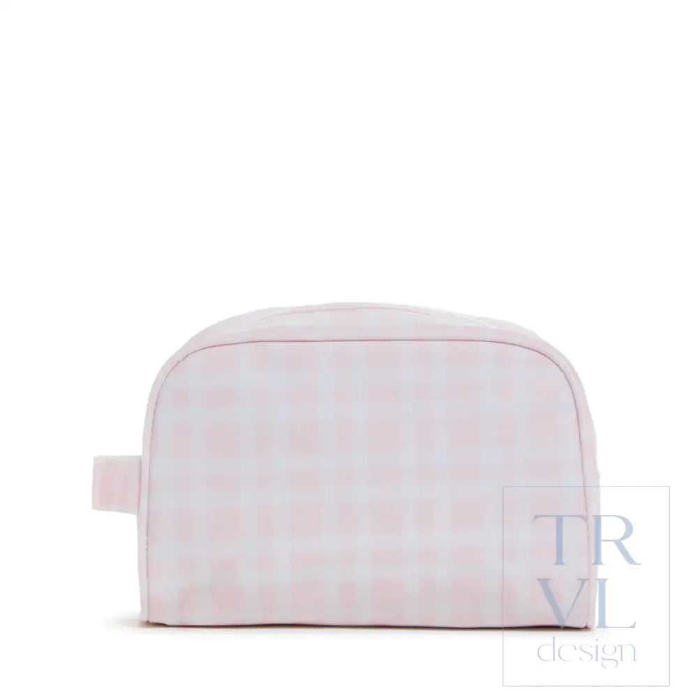 Stow It - Pimlico Plaid Pink Dopp Bag Cosmetic &amp; Toiletry Bags