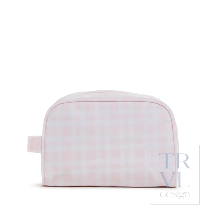 Stow It - Pimlico Plaid Pink Dopp Bag Cosmetic &amp; Toiletry Bags