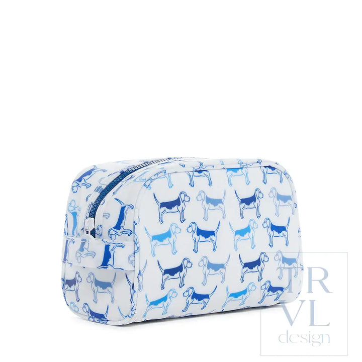 Stow It - Puppy Love Blue Dopp Kit Bag Cosmetic &amp; Toiletry Bags