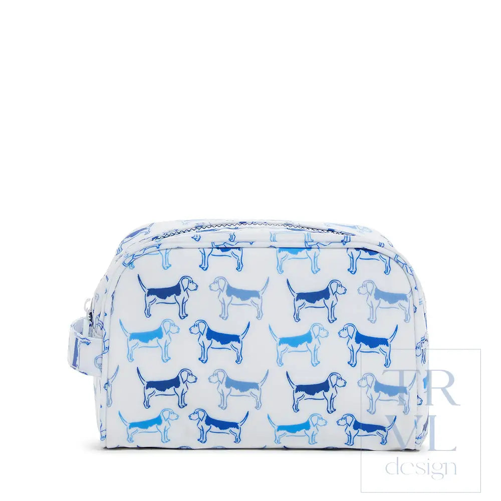Stow It - Puppy Love Blue Dopp Kit Bag Cosmetic &amp; Toiletry Bags
