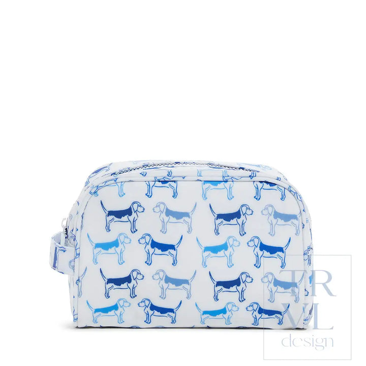 Stow It - Puppy Love Blue Dopp Kit Bag Cosmetic &amp; Toiletry Bags