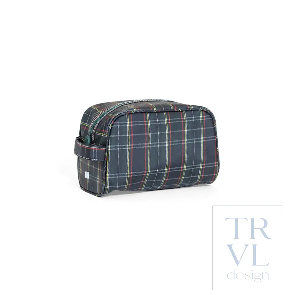 Dopp Bag - Stowaway Toiletry Bag - Cambridge Plaid - Cosmetic & Toiletry Bags