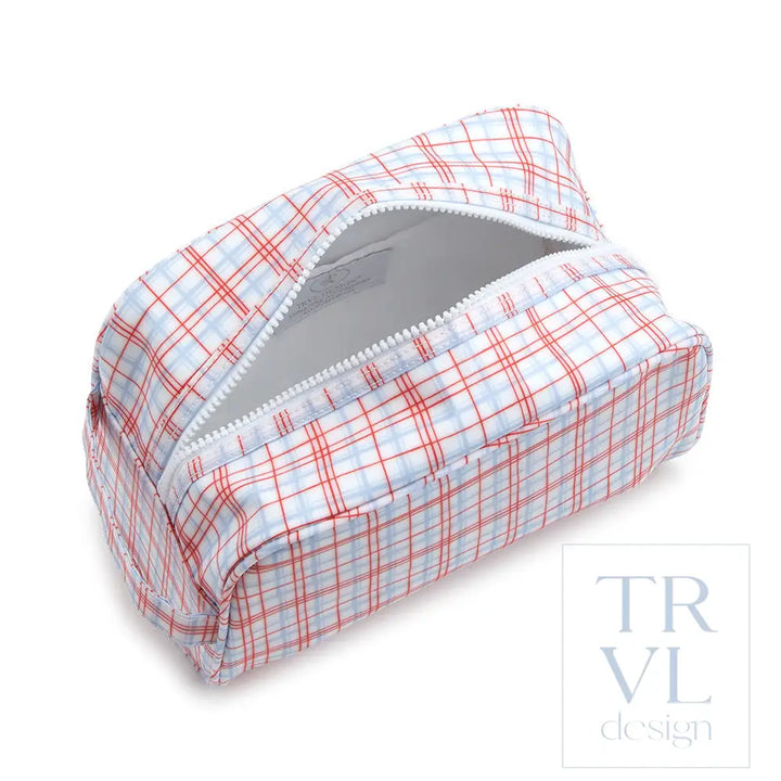 Stowaway - Toiletry Bag Classic Plaid Green