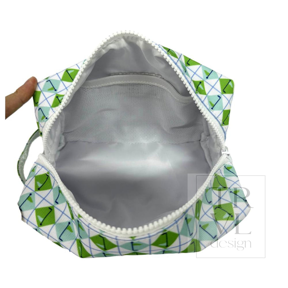 DOPP BAG - TEE TIME AQUA GREEN DIAMOND
