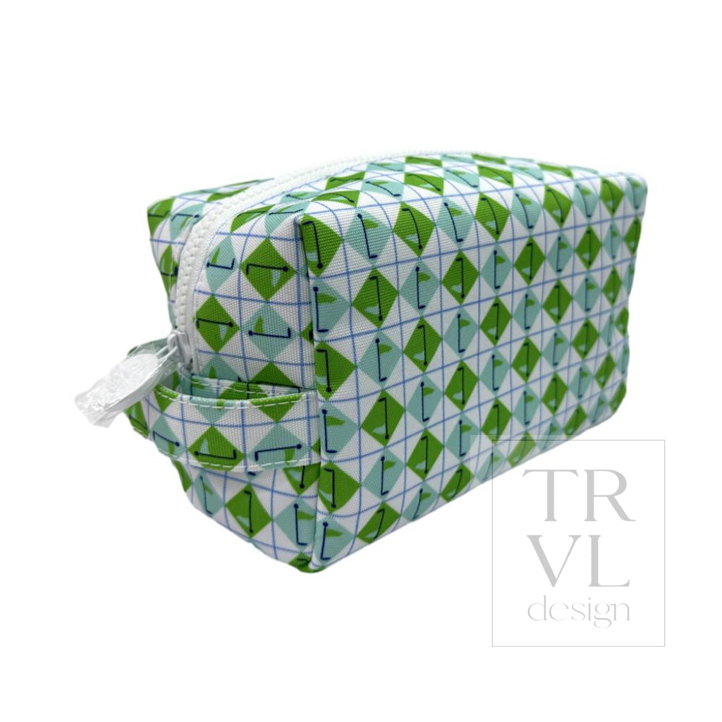 DOPP BAG - TEE TIME AQUA GREEN DIAMOND