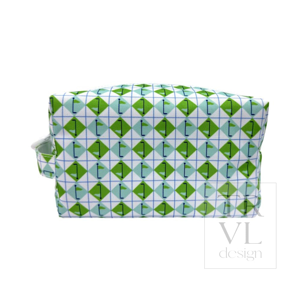 DOPP BAG - TEE TIME AQUA GREEN DIAMOND