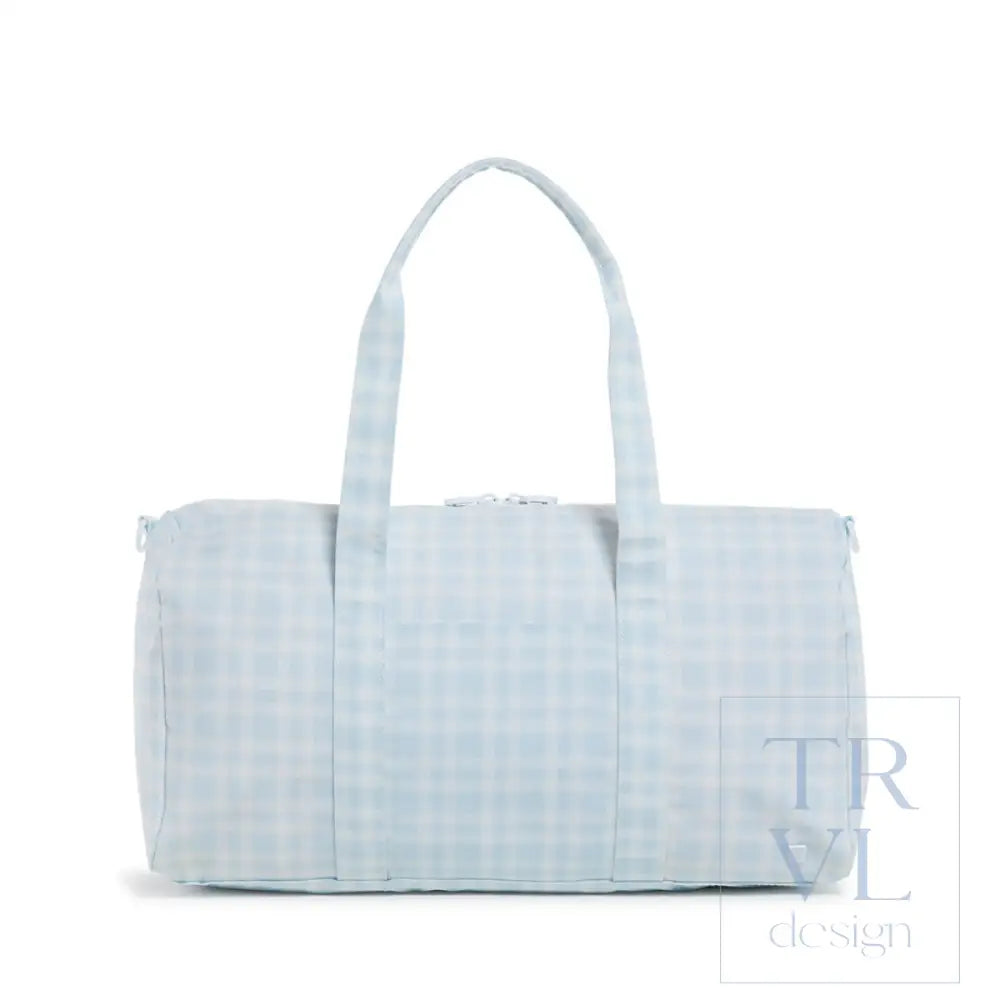 Weekender - Pimlico Plaid Blue Duffel Bag Bags
