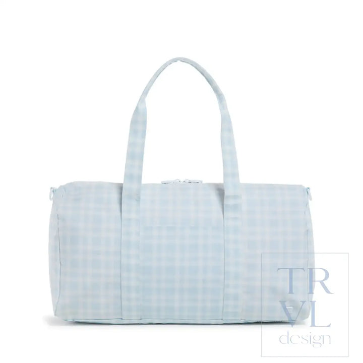 Weekender - Pimlico Plaid Blue Duffel Bag Bags