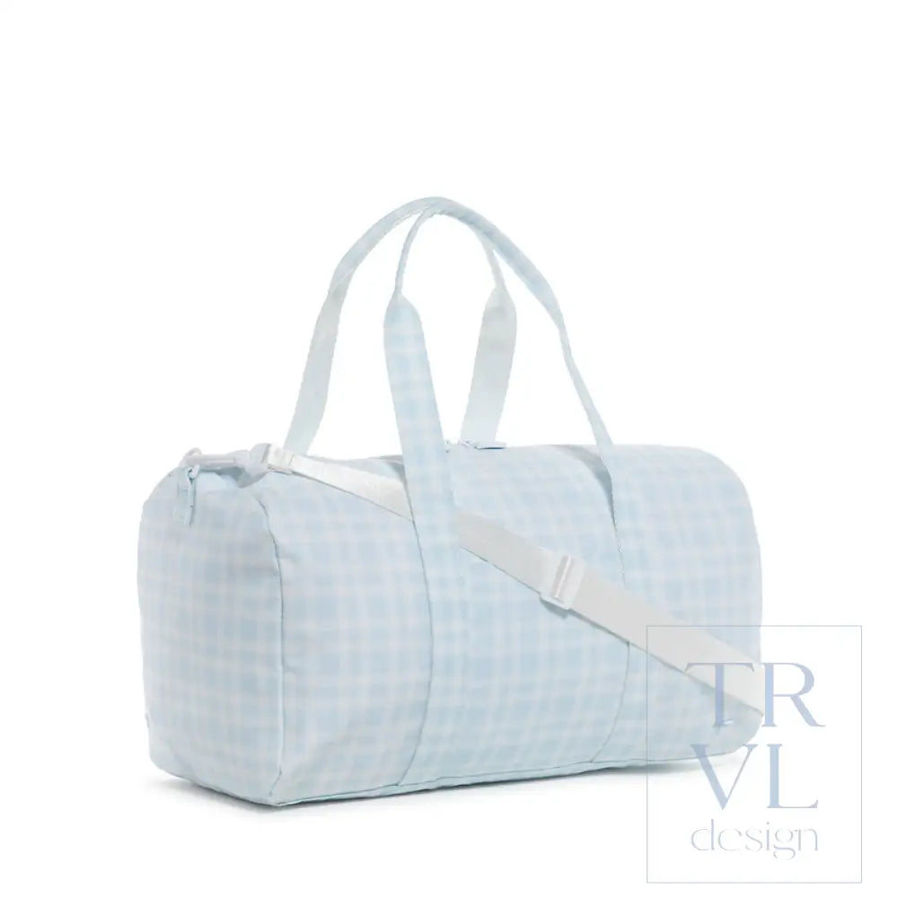 Weekender - Pimlico Plaid Blue Duffel Bag Bags