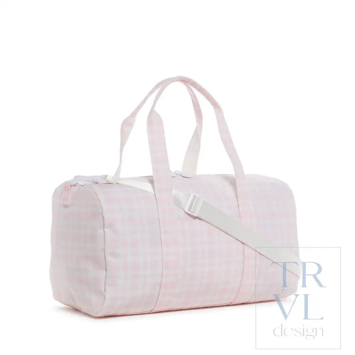 Weekender - Pimlico Plaid Pink Duffel Bag Bags