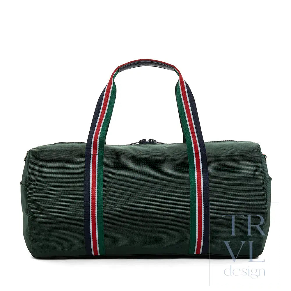 Duffel Weekend Bag - Oxford Barrel Bag - Hunter Green - Duffel Bags