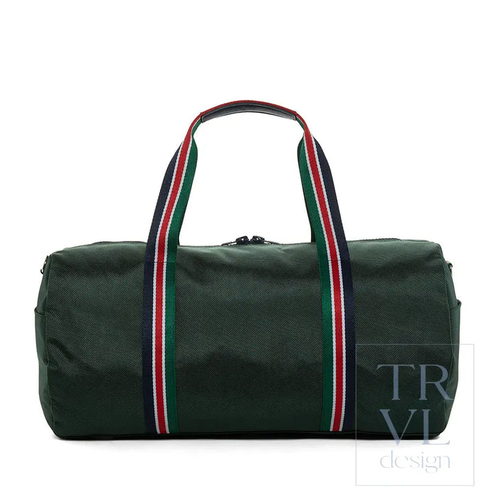 Duffel Weekend Bag - Oxford Barrel Bag - Hunter Green - Duffel Bags