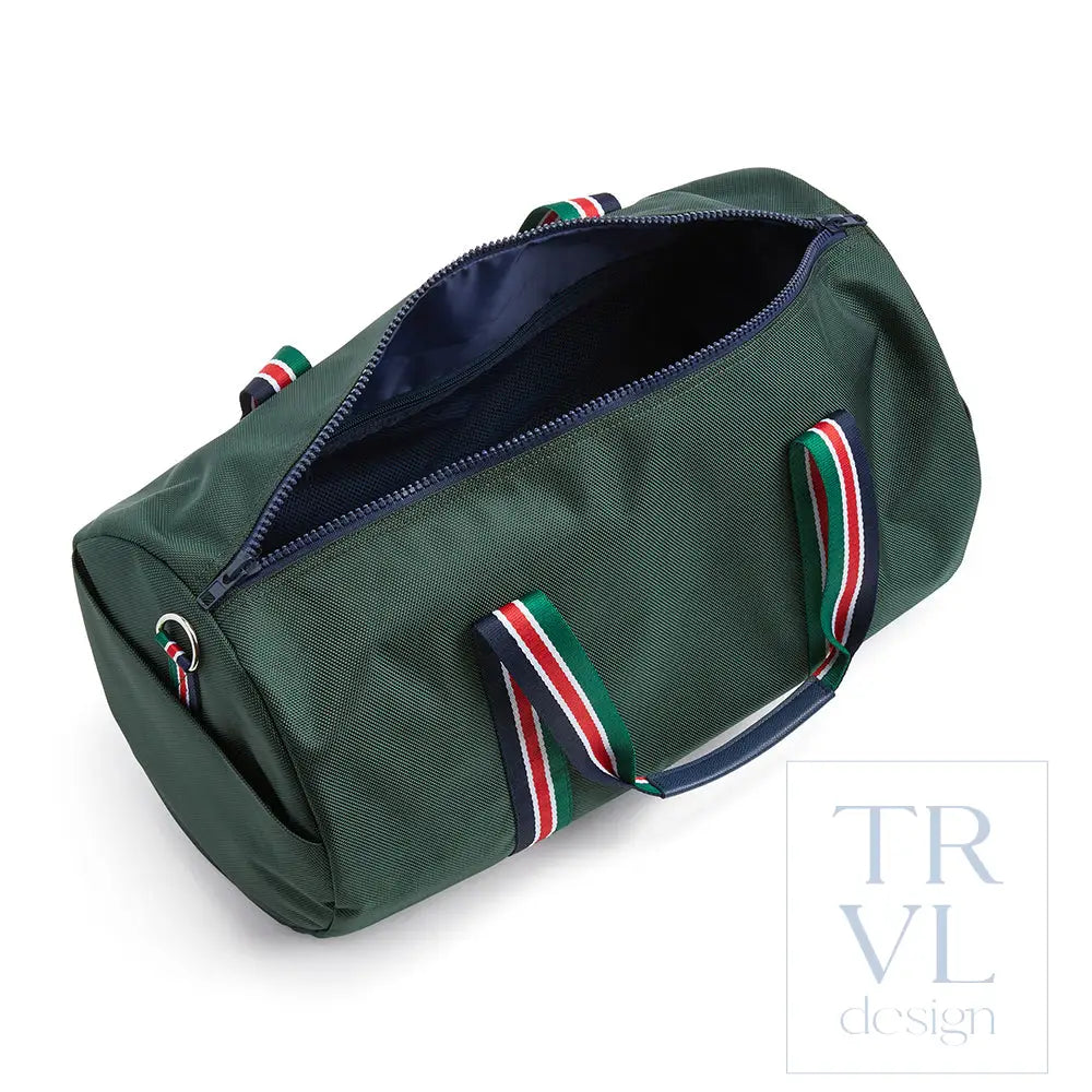 Duffel Weekend Bag - Oxford Barrel Bag - Hunter Green - Duffel Bags
