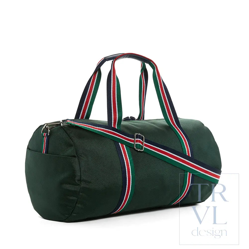 Duffel Weekend Bag - Oxford Barrel Bag - Hunter Green - Duffel Bags