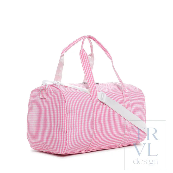 Weekender - Gingham Pink Duffel Bag Bags