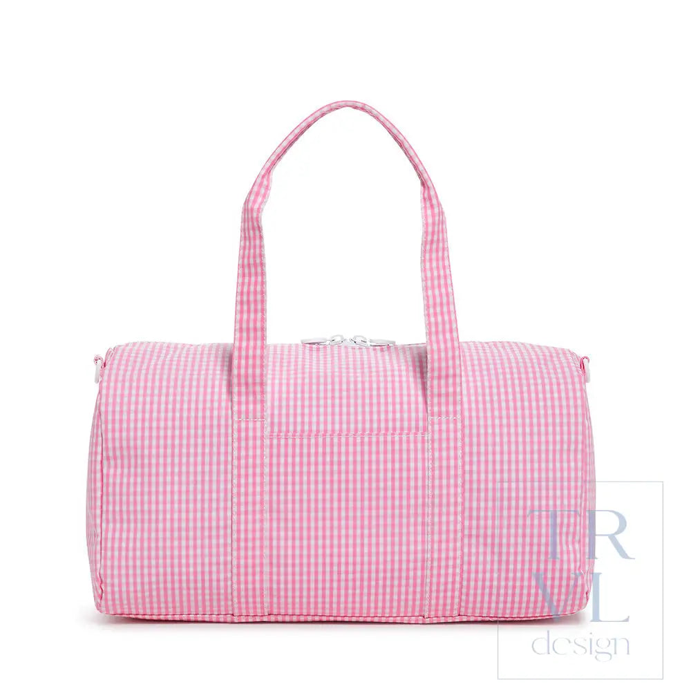 Weekender - Gingham Pink Duffel Bag Bags