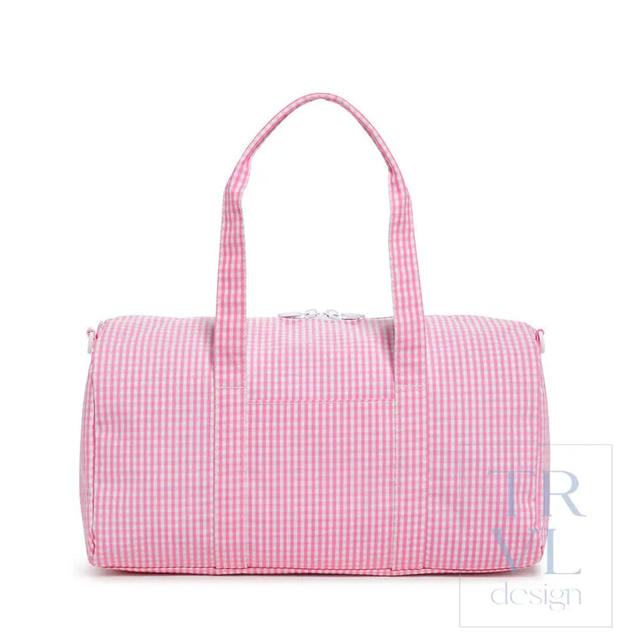 Weekender - Gingham Pink Duffel Bag Bags