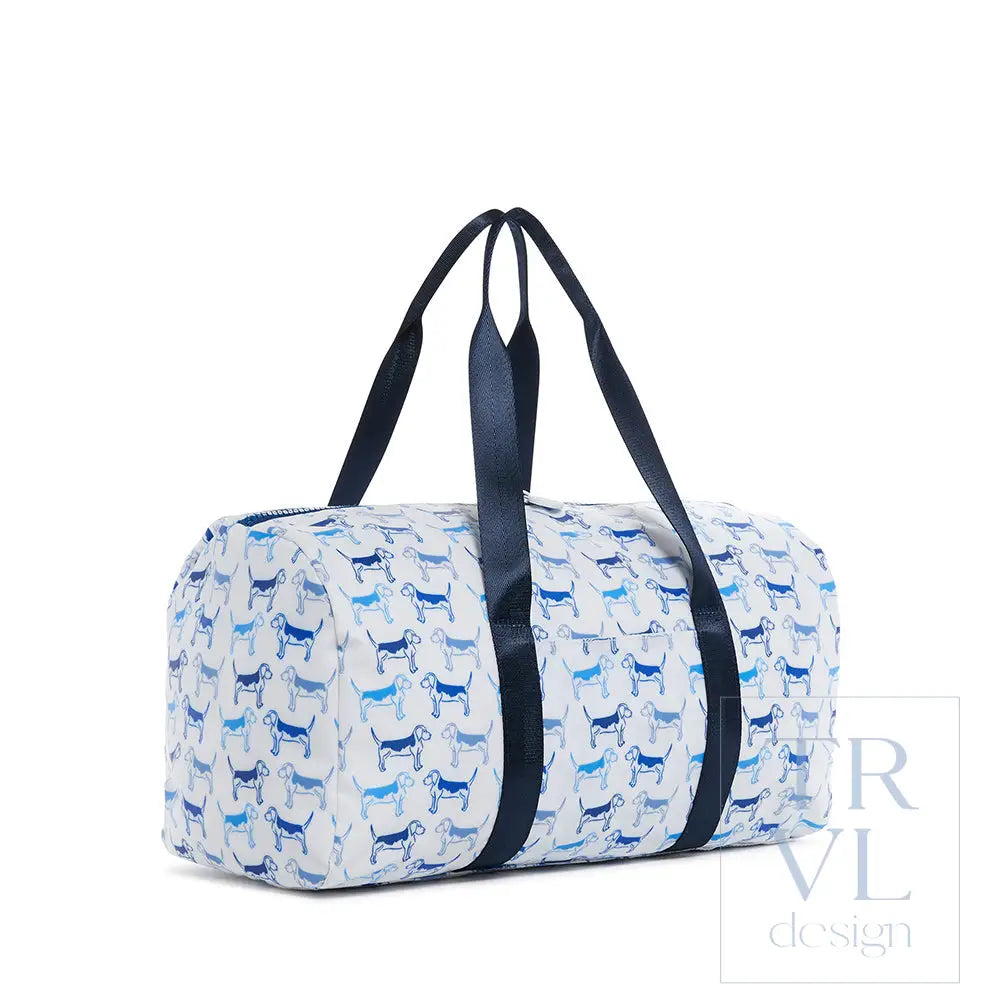 Duffel - Puppy Love Blue Weekender Bag Duffel Bags