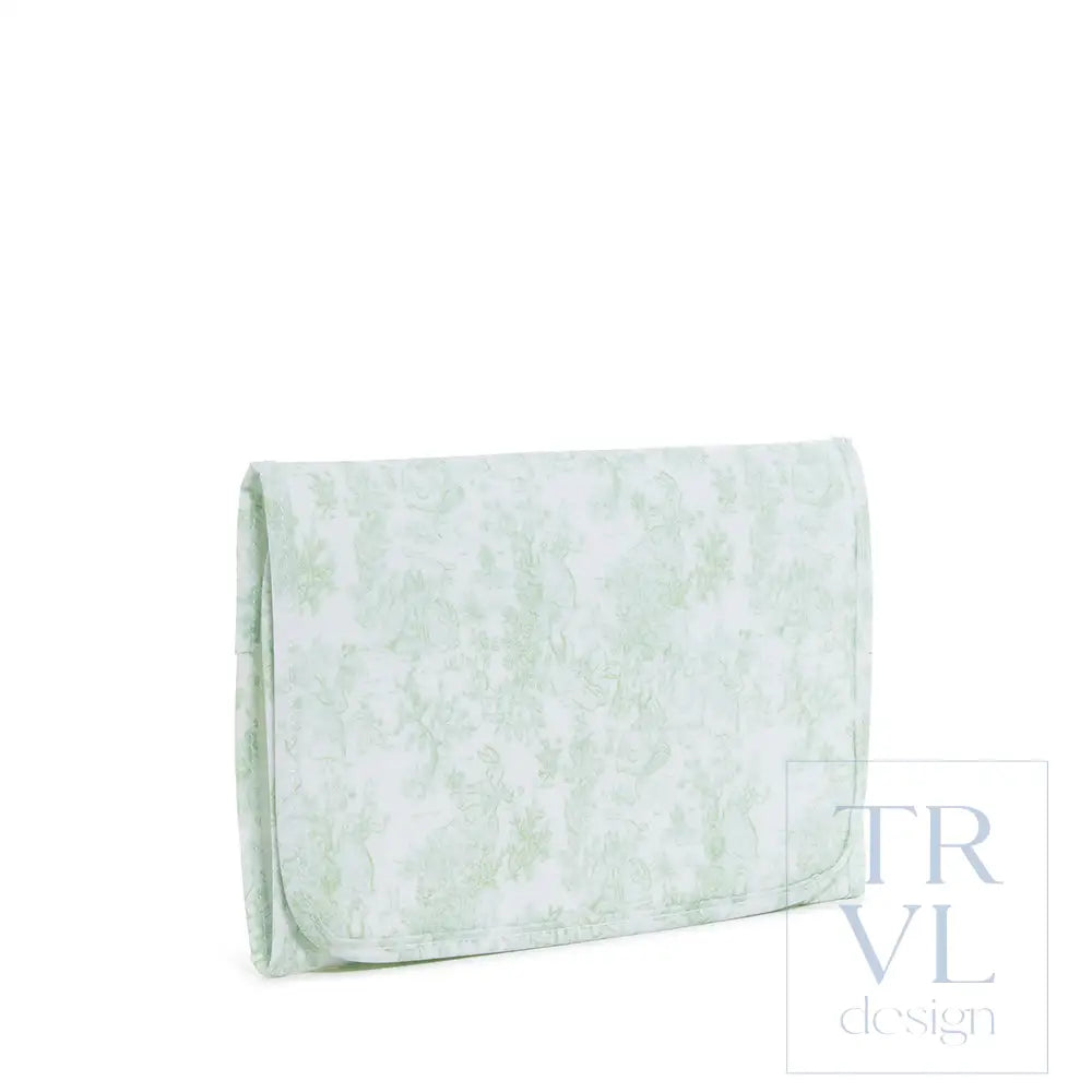 Game Changer Pad - Bunny Toile Green Changing Mats