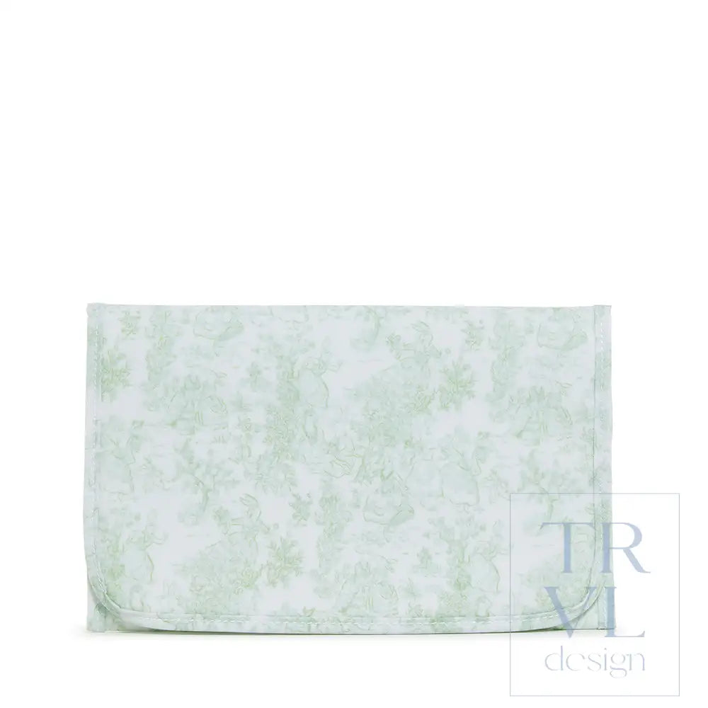 Game Changer Pad - Bunny Toile Green Changing Mats