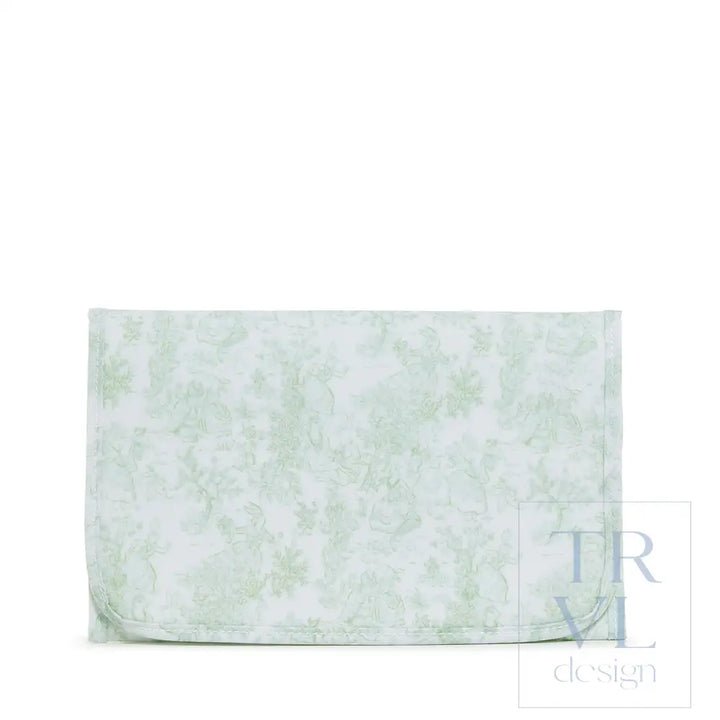 Game Changer Pad - Bunny Toile Green Changing Mats