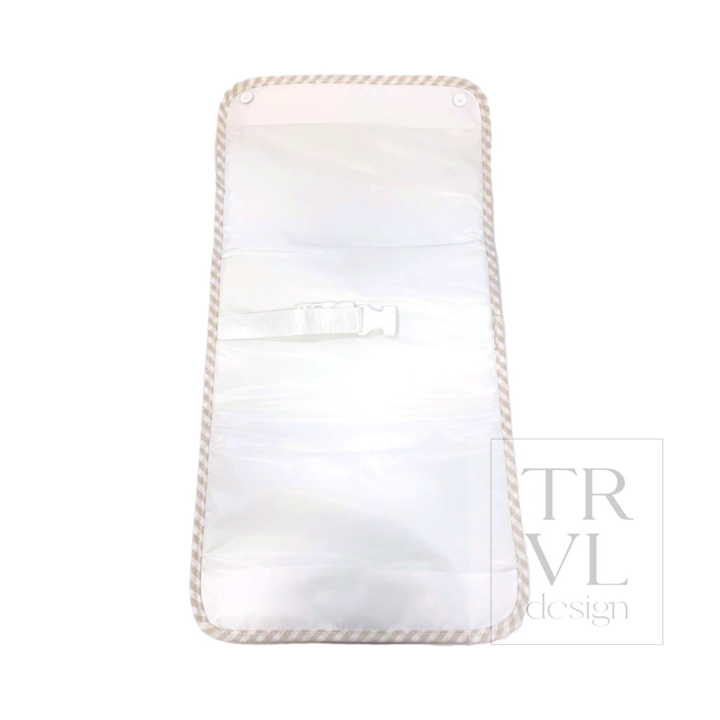 GAME CHANGER PAD - GINGHAM KHAKI *TRVL deal - Changing Mats