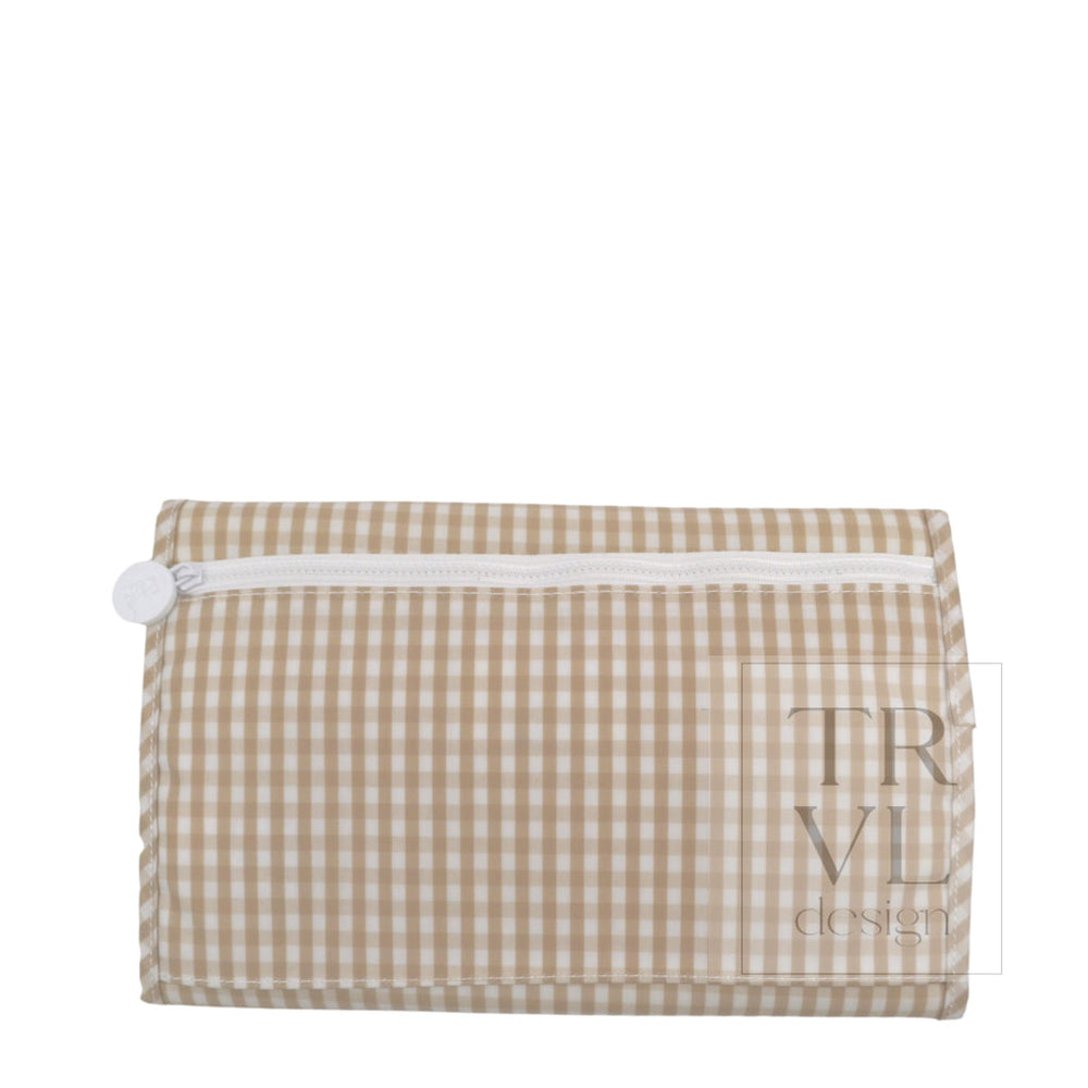 GAME CHANGER PAD - GINGHAM KHAKI *TRVL deal - Changing Mats