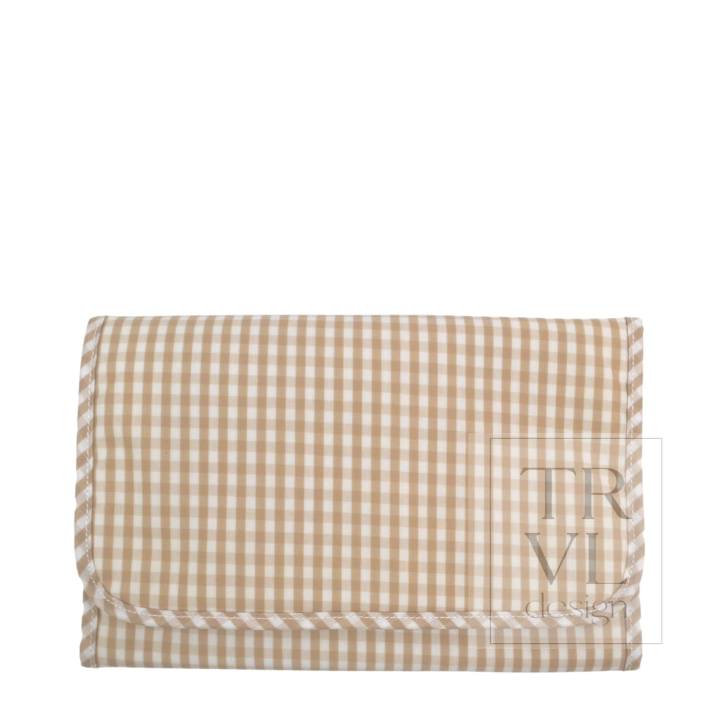 GAME CHANGER PAD - GINGHAM KHAKI *TRVL deal - Changing Mats
