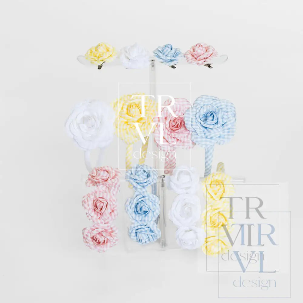 Signature Hair Accessories - Trio Flower Headband - Pre pack 2 - Hair Accessories