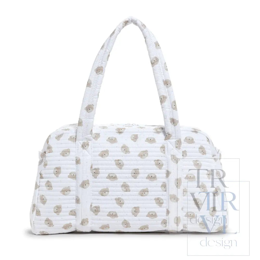 QUILTED GRANDE DUFFEL - TEDDY BEAR - Duffel Bags