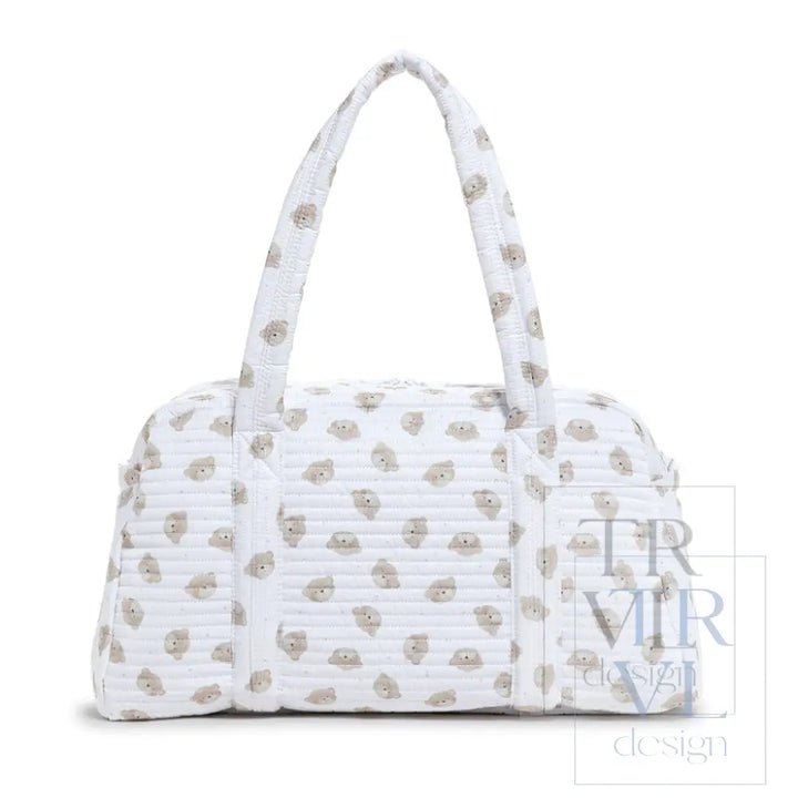 QUILTED GRANDE DUFFEL - TEDDY BEAR - Duffel Bags